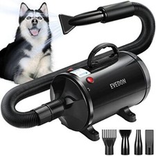 evedon Dog Dryer for Grooming High Velocity Pro 4 Nozzle Heat Mode-for Long Hair