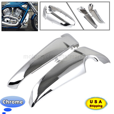 Motorcycle Chrome Radiator Side Cover Shrouds L&R for Harley 2001-up V-Rod VRSC