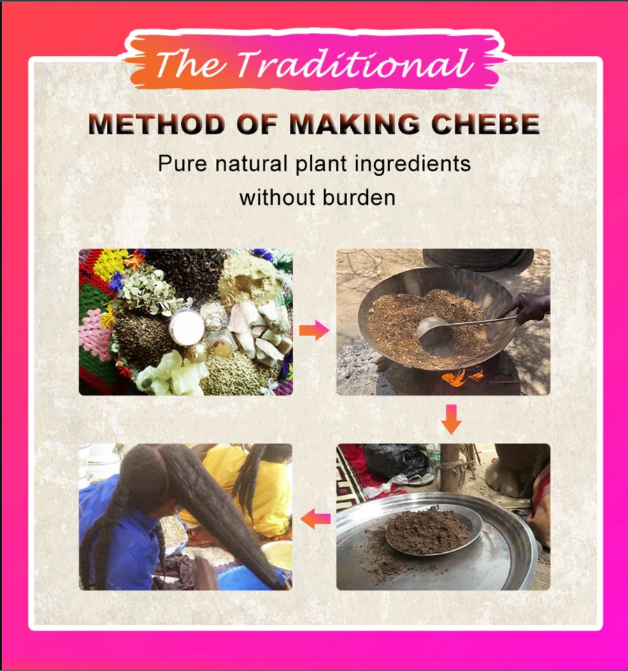 Polvo Chebe 100 % africano 100 % ingredientes naturales 100 gramos (VENDEDOR DE EE. UU.) Chebbe Foto 3 de 4