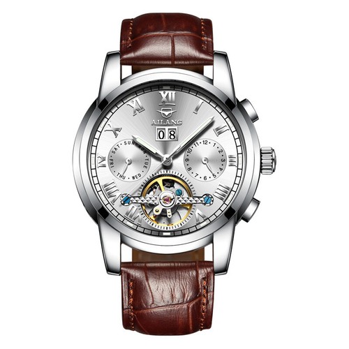 AILANG Men's Watch Tourbillon Steel Waterproof Automatic Mechanical Wristwatches - Bild 22 von 22