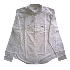 Lacoste Hemd Freizeit Business Gr.Dt. XXL/54-56-58 KW 43 Italy, 100% BW Krokodil