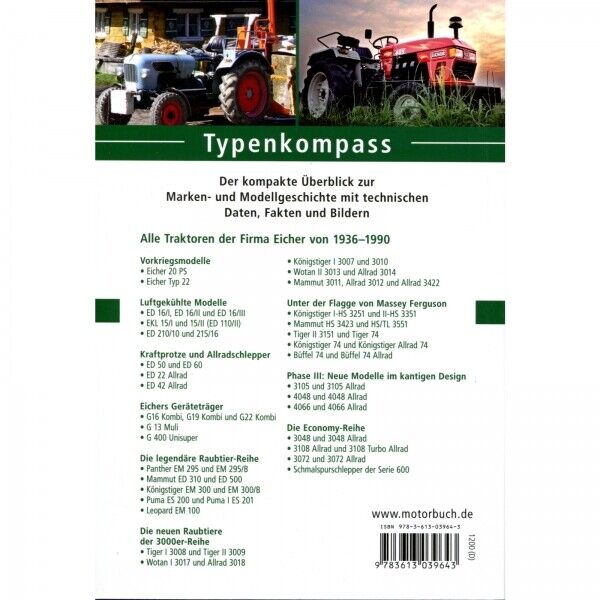 Thumbnail - Eicher Alle Traktoren 1936-1990 - Typenkompass Katalog Verzeichnis