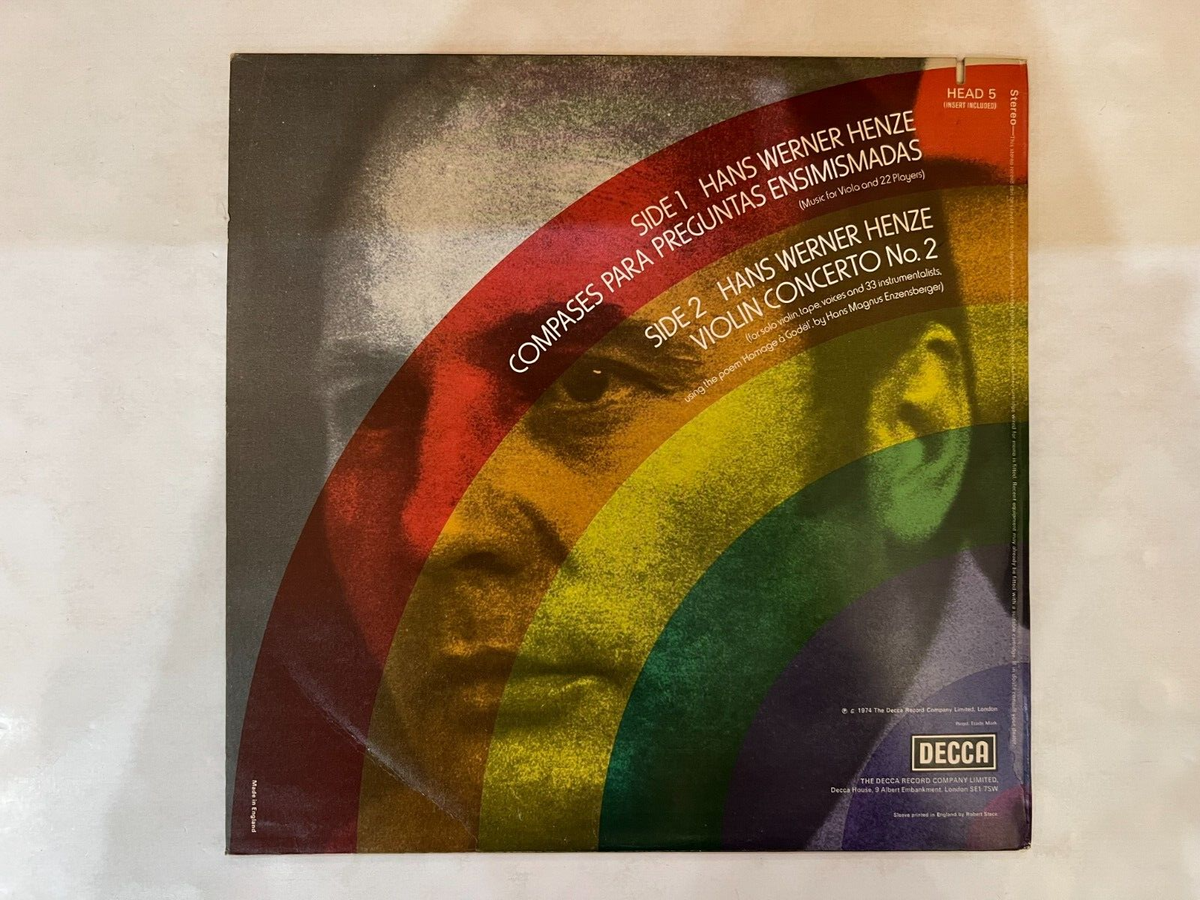 Hans Werner Henze - Compases Para Preguntas Ensimismadas, UK 1974 Decca HEAD 5 Hans Werner Henze - Compases Para Preguntas Ensimismadas, UK 1974 Decca HEAD 5