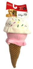 PetLou Pet Lou 10" Double Scoop ICE CREAM Cone Puppy Dog Plush Toy