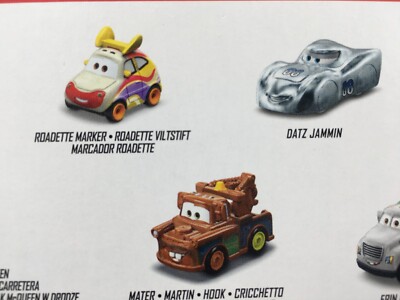 Disney Pixar Cars Mini Racers 10 Pack Mato Metallic Lightning Ivy