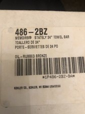 KOHLER MEMOIRS K-486-2BZ STATELY 24  TOWEL BAR OIL RUBBED BRONZE