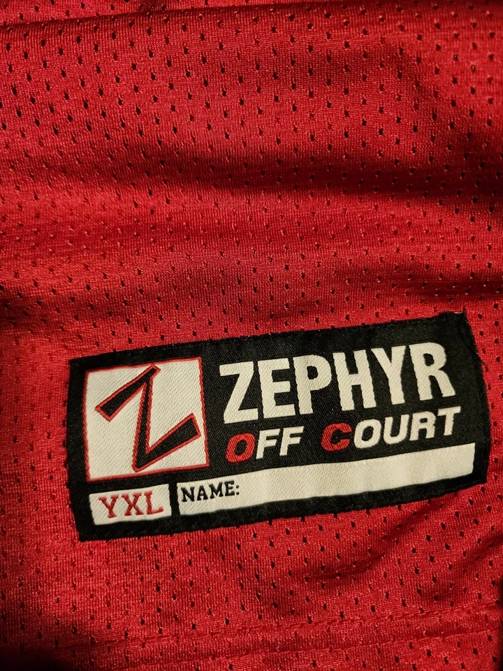 Camiseta deportiva de baloncesto Zephyr Off Court Nebraska Cornhuskers de colección talla YXL RARA Foto 4 de 4