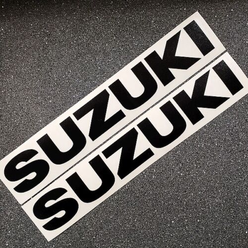 Suzuki GLOSS BLACK decals 750 stickers 600 gsxr 1000 sv 650 250 gsx f 8r moto gp - Picture 1 of 9