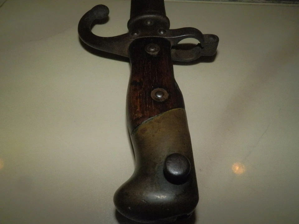 French Army M-1876 Gras Rifle Bayonet 'D'Armes St. Etienne 1878' Original Issue - Image 3 of 4