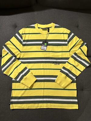 The Hundreds Magnolia Long Sleeve Shirt Yellow New NWT