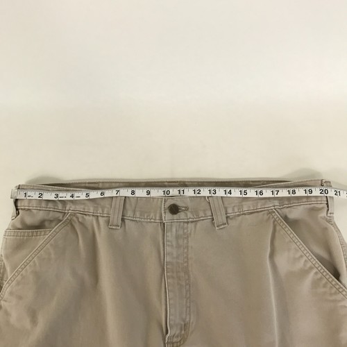 Pantalón de Trabajo Carhartt Calce Relajado Utilitario Para Hombre Talla 42x32 Caqui 100% Algodón Sarga - Imagen 7 de 11
