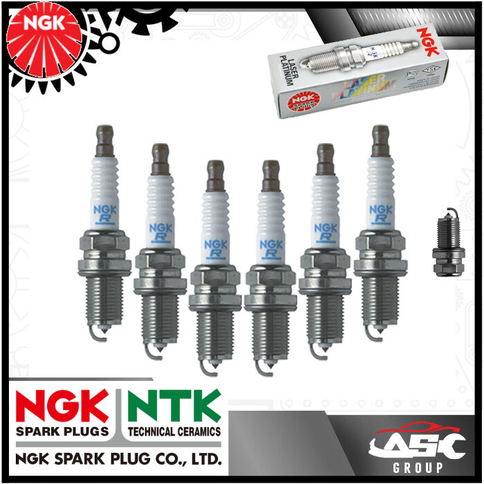 NGK Platinum Spark Plug - PFR6G-13E - fits Jaguar Convertible 4.0L 03/96-12/02x6