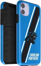 FOCO NFL Carolina Panthers Dual Hybrid Case for iPhone 11 & XR (6.1")