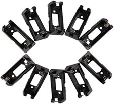 10Pcs Black Battery Holder Case Box Clip for CR123 CR123A Lithium Battery