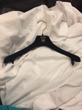 VERSACE 16" BLACK VELVET FELT DRESS / SHIRT HANGER H&M Collaboration Soft