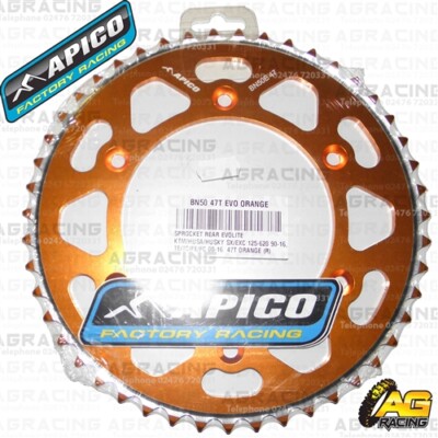 Apico Evolite Orange Hinteres Ritzel 47T 520 Für Husaberg FE 400 2003