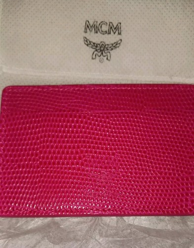MCM Pink Credit Card Holder Case W/Dust Bag & Box - Picture 6 of 6