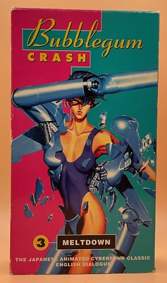 Bubblegum Crash - Vol. 3: Meltdown VHS 1994 Anime **Buy 2 Get 1 Free**