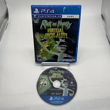 Rick and Morty Virtual Rick-Ality (PlayStation 4, 2018) PSVR Game Tested Works