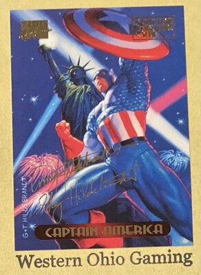 1994 Marvel Masterpieces Captain America #18 Gold Foil
