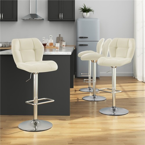 Barstuhl Set Höhenverstellbarer Polsterhocker Drehbarer Sitz Moderner Barhocker - Bild 66 von 85