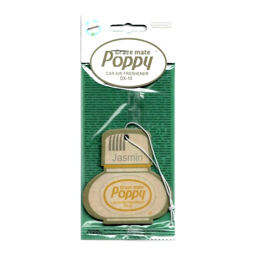 Poppy Lufterfrischer Jasmin Duft Duftbaum Air Freshener weiß LKW Auto