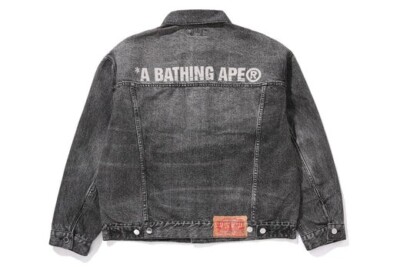 A Bathing Ape Fake Print Denim Jacket Black 1l30-140-311 | eBay A Bathing Ape Fake Print Denim Jacket Black 1l30-140-311 | eBay