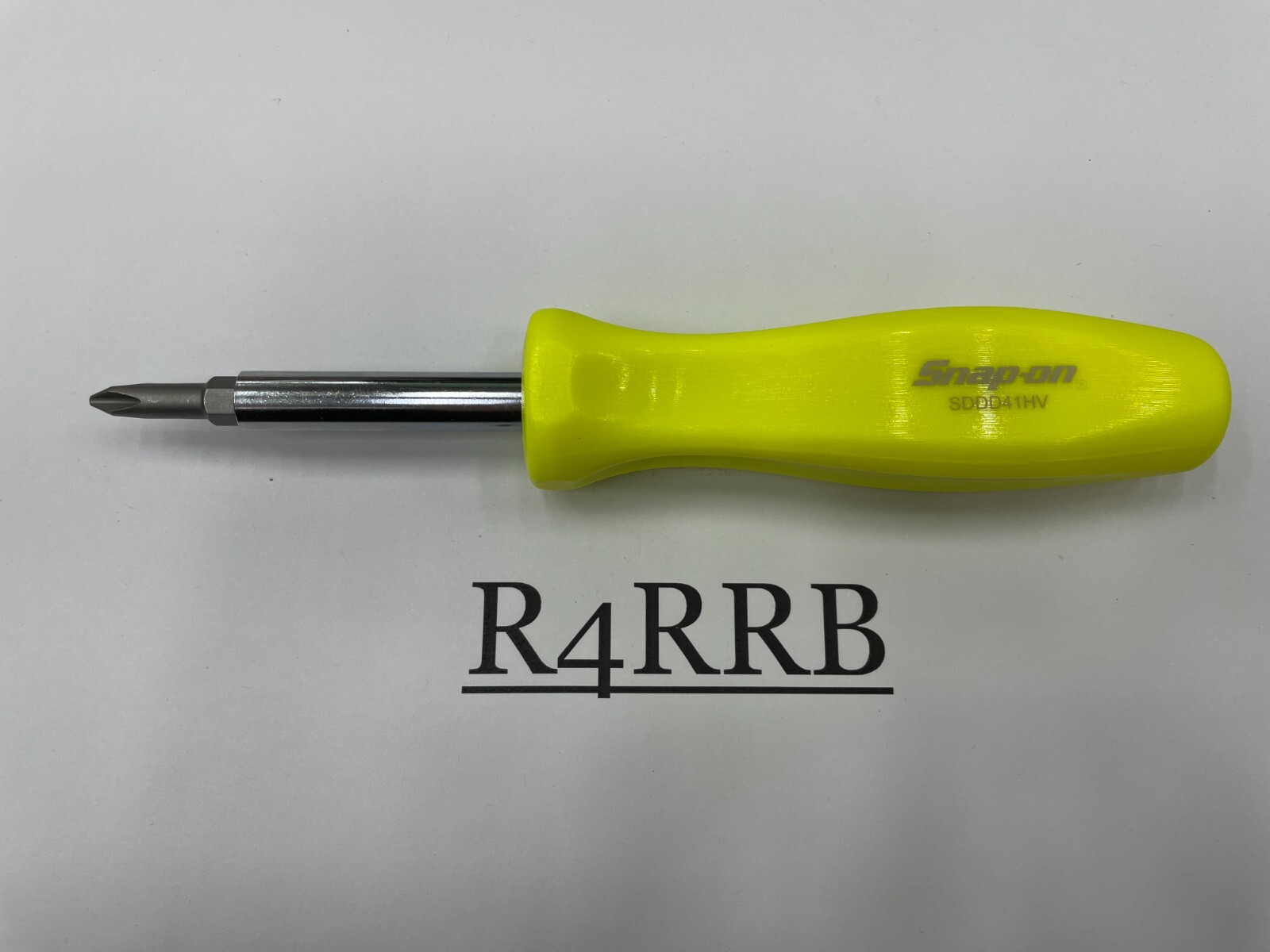 Snap-on Hi-Viz Hard Grip Reversible Screwdriver Set - 4-in-1 Yellow High Visibility