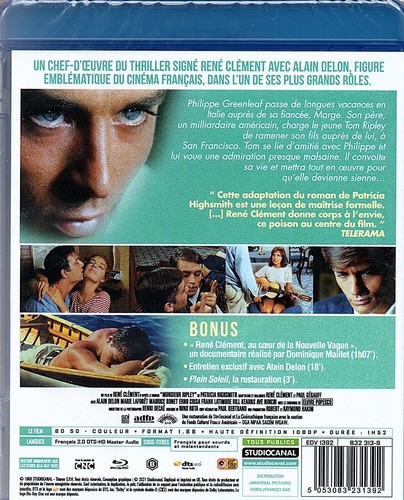 Blu ray " Full Sun " Alain Delon New Blister - Picture 2 of 2