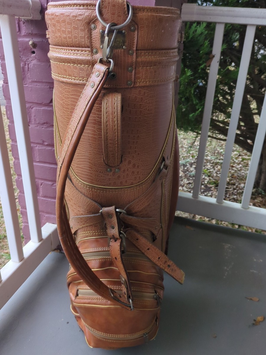 USED　BAG Rare Vintage Leather Vanguard Golf Bag With Shoulder Strap