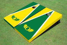 University of Oregon "Wings" Alternating Triangle Cornhole Boards