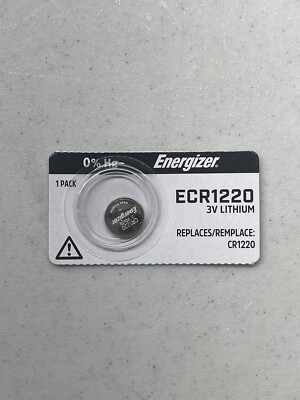 1 PK CR1220 1220 ENERGIZER 3V Lithium Battery FACTORY FRESH FREE SHIPPING 4/2034