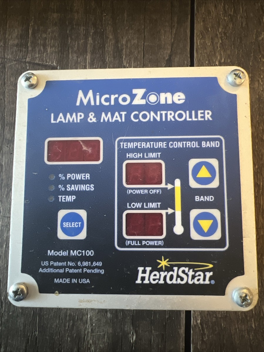 HerdStar MICROZONE MC100 Heat Lamp &Heat Mat controller ASY-000023