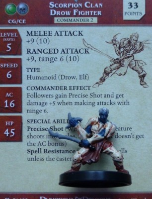 D&D Miniatures Dungeons & Dragons 19 Scorpion Clan Promo, CG, CE33 
