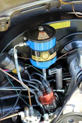 VW PORSCHE FRAM OIL FILTER 空冷 ポルシェ 356 VW TYPE 1 FLAT 4 VINTAGE PORSCHE 356 FRAM F3-P STYLE OIL FILTER