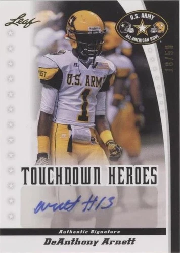 2011 Leaf U.S. Army All-American Bowl Deanthony Arnett #TD-DA1