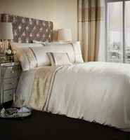 Catherine Lansfield Luxor Jacquard King Duvet Set, Gold Catherine Lansfield Luxor Jacquard King Duvet Set, Gold