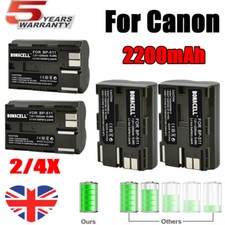 2/4x 2.2Ah BP-511 Battery For Canon EOS 5D BP-511A 10D 20D 30D 40D 300D G3 7.2V