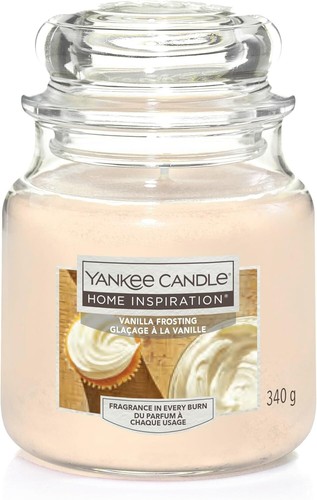 Yankee Candle Home Inspiration Medium Jar Scented Candle, Vanilla Frosting