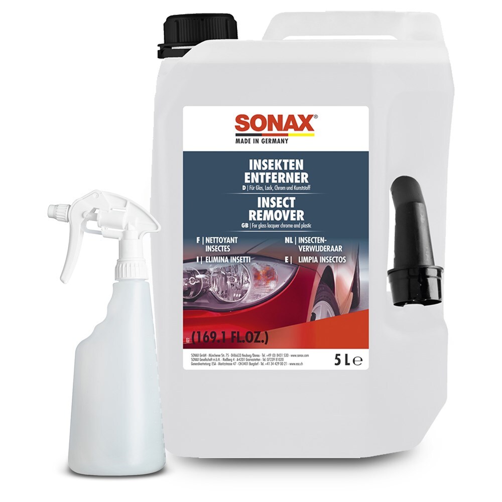 5 L LITER SONAX INSEKTENENTFERNER + SONAX SPRAYBOY SPRÜHFLASCHE LEER