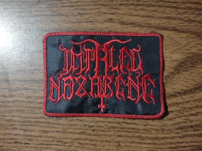 IMPALED NAZARENE,SEW ON RED WITH RED BORDER EMBROIDERED PATCH