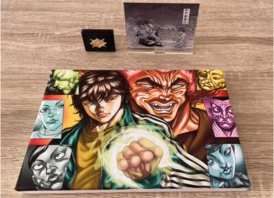 BAKI Exhibition 30th Art board Baki Yujiro w/Acrylic Stand Pins