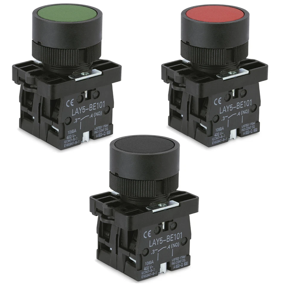 SINTRON Drucktaster Schalter Taster Maschinenschalter bündig Ein Aus Öffner Schliesser