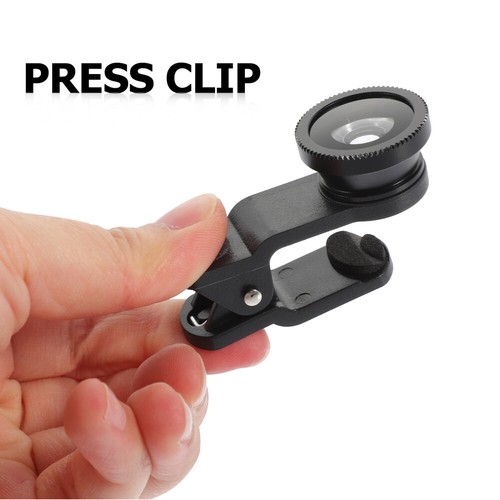Fisheye Lens Clip On Cell Phone Lens Kit Wide Angle Macro Fisheye Lens - 第 7/12 張圖片