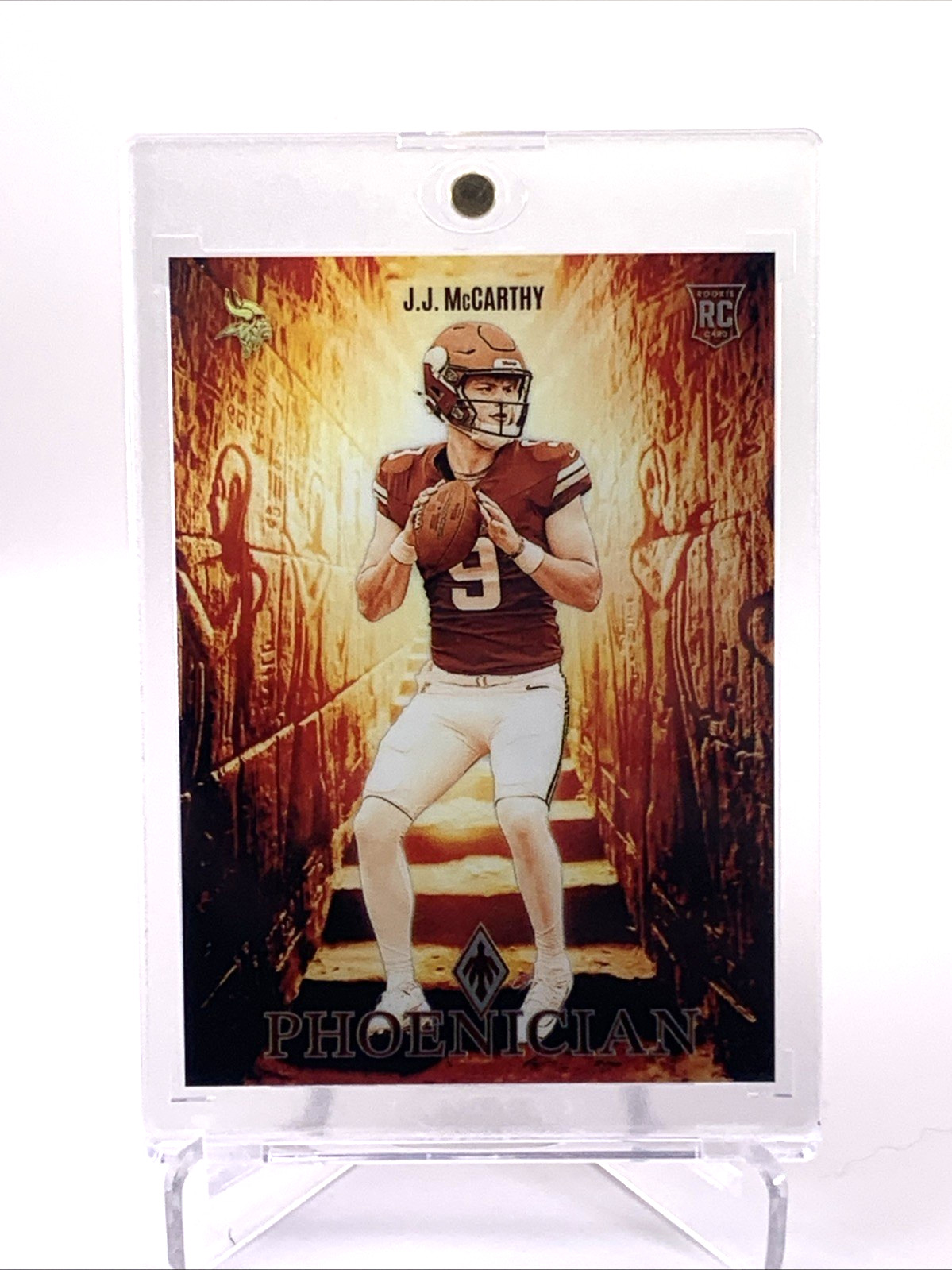 2024 Panini Phoenix J.J. McCarthy Phoenician #PHO-JMY Vikings RC Rookie Case Hit
