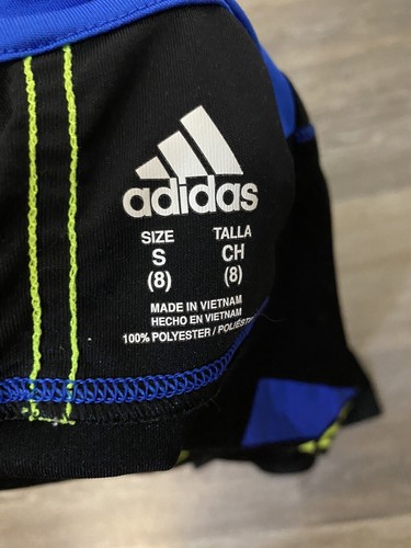 Adidas Shirt Youth Small White & Black Long Sleeve Breathable Casual Running Boy - Picture 4 of 4