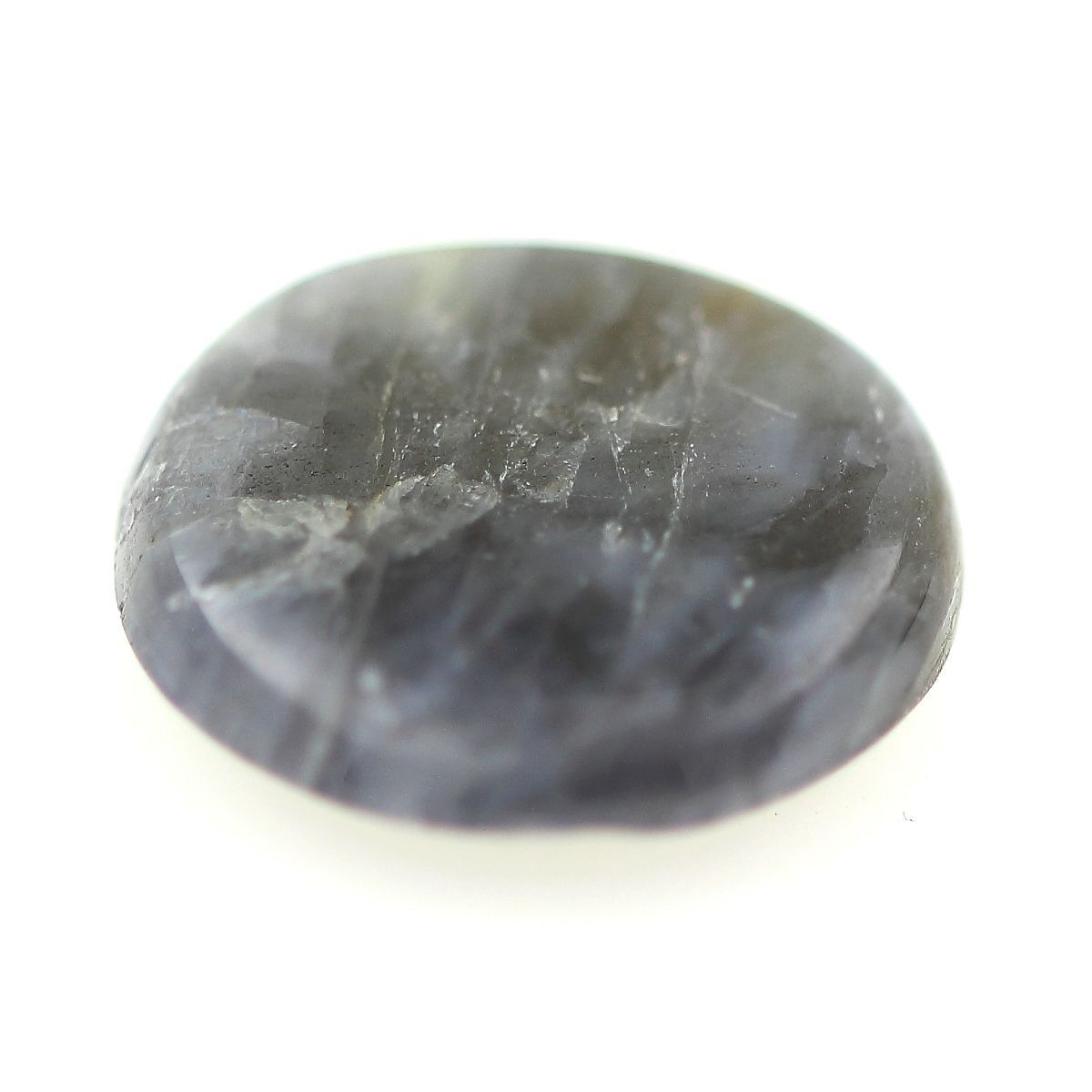 Saphir trapiche gris à structure hexagonale 4.70 cts, pure merveille de Mogok