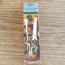BREMER SIBERSCHMIEDE Vntg 18-8 Stainless BSF GERMANY 2Pc SNAIL SET VG  