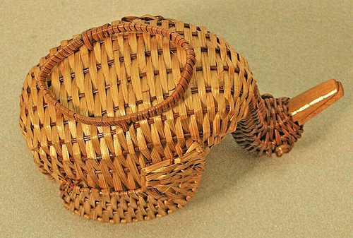 Miniatur Korb Entenkorb 2-farbig braun - Bild 9 von 10