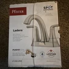 Pfister Ladera 4 in Centerset Double Handle Bathroom Faucet Brushed Nickel